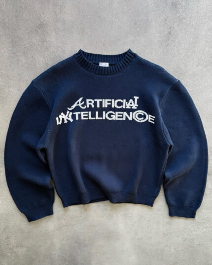 ARTIFICIAL FEVER "ARTIFICIAL INTELLIGENCE" KNIT SWEATER